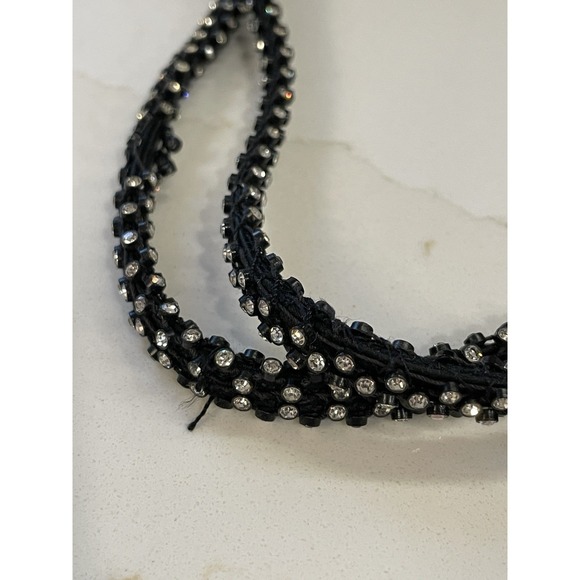 Vtg Judith Leiber Black Satin Bag Rhinestone Evening Purse Bonwit Teller‎ Dressy - Picture 2 of 11